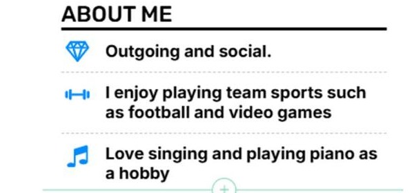 About Me section from Manuel's CV
